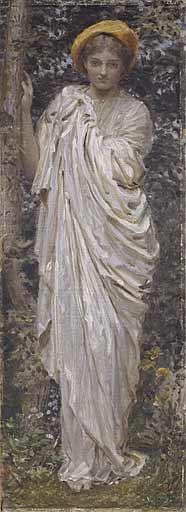 Un sendero figuras femeninas Albert Joseph Moore Pintura al óleo